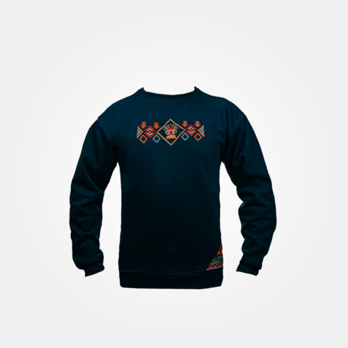 SUDADERA BORDADA AZUL